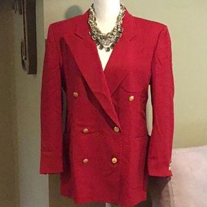 Freedberg 100% Wool Double Breasted Blazer